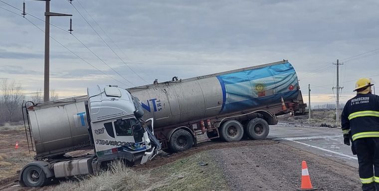 El choque ocurrió en la Ruta Provincial 7, a la altura de picada 16 en San Patricio del Chañar. 