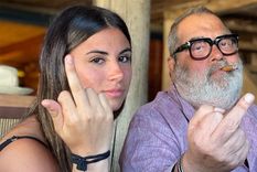 El periodista junto a su hija Lola Lanata. Foto: Lola Lanata