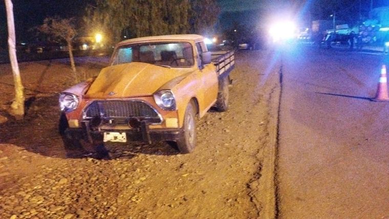 El vehículo involucrado en el accidente Foto: gentileza