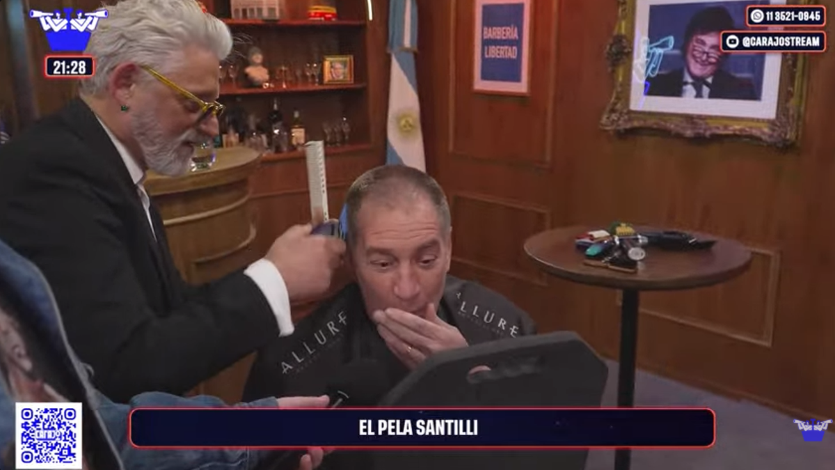 Diego Santilli cumplió su promesa y se peló luego del triunfo en la provincia de Buenos Aires Diego Santilli cumplió su promesa y se peló luego del triunfo en la provincia de Buenos Aires