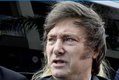 Javier Milei arremetió contra Massa con un duro mensaje Foto: NA