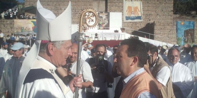 Celso Jaque y Monseñor Arancibia