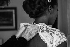 Jewel, después de escapar, en el día de su boda. Foto: GUADALUPE BASAGOITIA