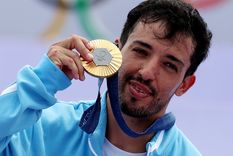 El Maligno logró la única dorada para Argentina. Foto: COI El Maligno logró la única dorada para Argentina. Foto: COI