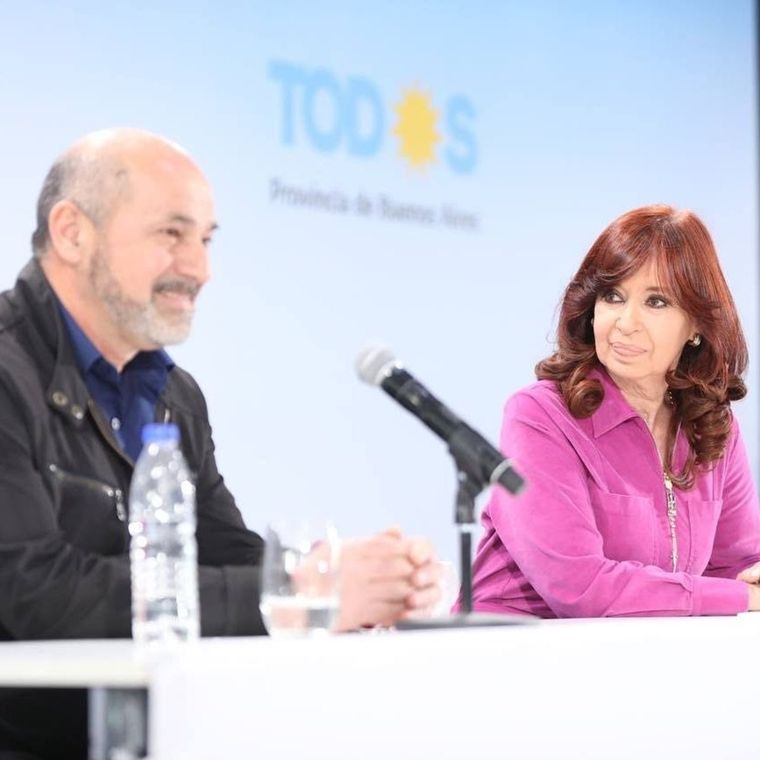 Mario Secco y Cristina Fernández de Kirchner. Foto: Prensa FdT