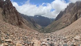 El Cajón de Arenales, donde se produjo este lunes la muerte del turista francés. El Cajón de Arenales, donde se produjo este lunes la muerte del turista francés.