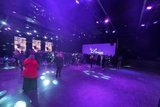 Así estaba el salón donde habló Milei en Gonnet