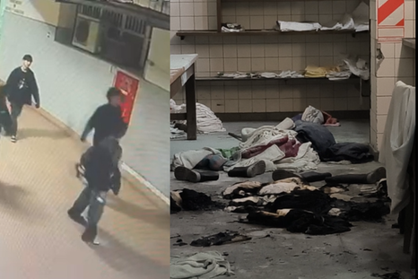 El grupo infiltrado quedó capturado en las imágenes registradas por las cámaras de seguridad del Hospital de Clínicas. El grupo infiltrado quedó capturado en las imágenes registradas por las cámaras de seguridad del Hospital de Clínicas.