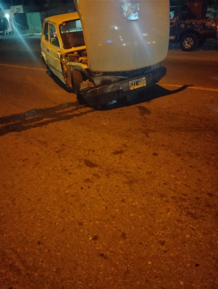 El 147 chocó con el Peugeot que manejaba la víctima Foto: Ministerio de Seguridad de Mendoza