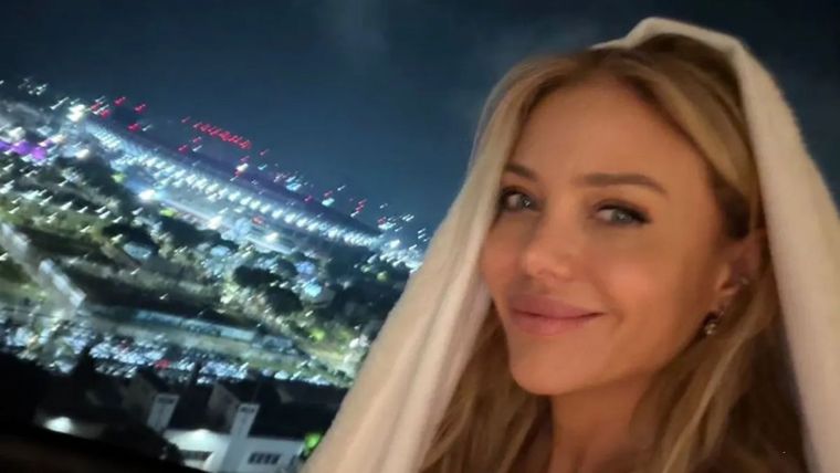 Evangelina Anderson disfrutó del show de AC/DC desde su lujoso balcón frente a la cancha de River. / Instagram @evangelinaanderson