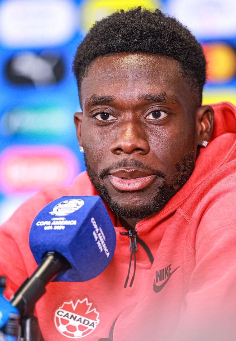 Alphonso Davies jugará ante Argentina. Foto: Copa América