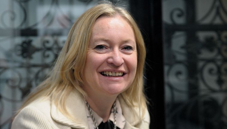 La vicegobernadora Hebe Casado en MDZ Radio 105.5 FM Foto: Walter Moreno/MDZ con Moto G54