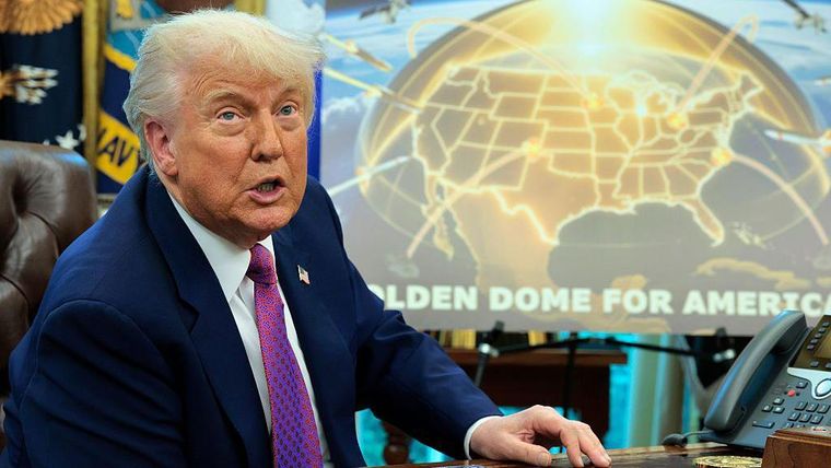 Trump aseguró que terminará de construir el "domo dorado" antes de terminar su gobierno.