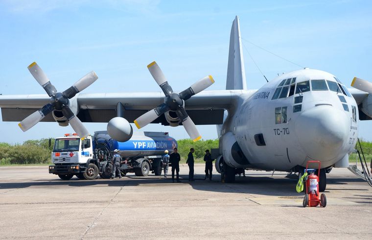 El Hercules C-130 participa del operativo de evacuación de ciudadanos argentinos en Israel Foto: Noticias Argentinas