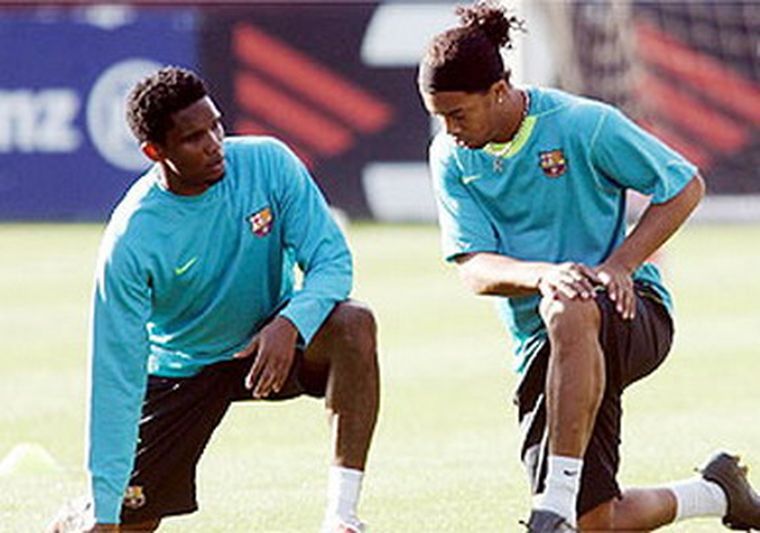 Ronaldinho no juega desde el pasado 9 de marzo, cuando el  Barcelona cayó en casa ante el Villarreal.