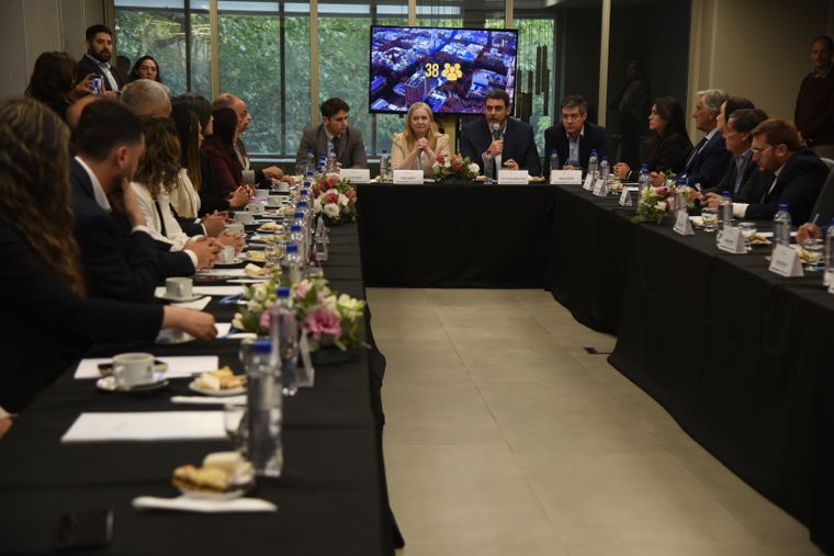 Hebe Casado y los senadores electos de Mendoza