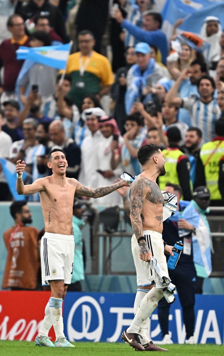 Cinco minutos luego de que Francia eliminase a Inglaterra, Di María posteó en Instagram... Foto: EFE