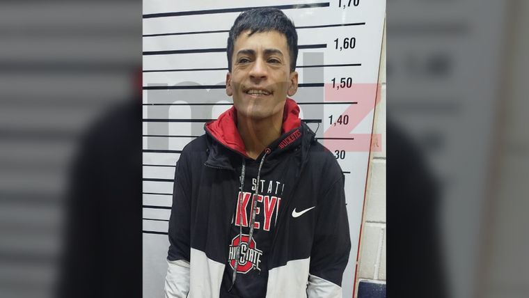 Maximiliano Pérez Silva, el exconvicto que cayó este martes en Las Heras. 