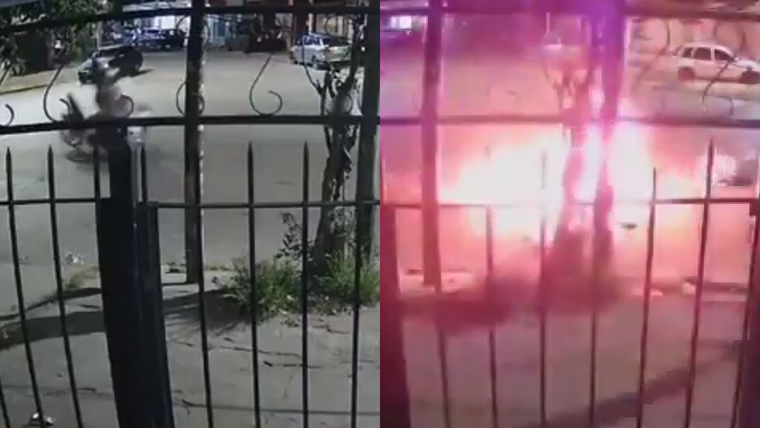 El choque entre las motos tuvo lugar en el cruce de Avenida Donato Álvarez y Cazón, en el partido bonaerense de Lanús.