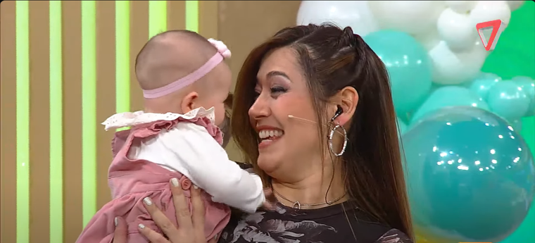 Gisela Campos y su hija Guillermina. Créditos: Captura de pantalla / El Siete