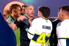 Blondel se peleó con el hijo de Gallardo y ambos vieron la roja en la derrota de Boca ante Sarmiento