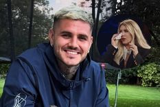 La guerra judicial sigue entre el futbolista y la empresaria. Fotos: Instagram/ @mauroicardi/ captura de video: El Trece.&nbsp;