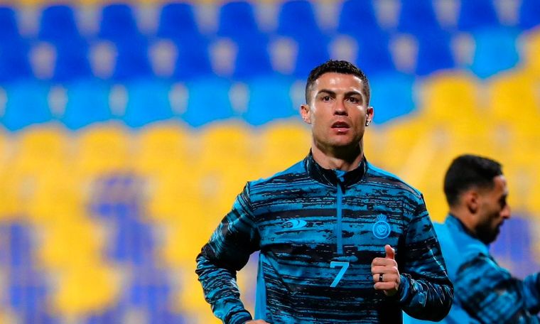 Cristiano Ronaldo El delantero portugués vio desde un palco el triunfo de Al-Nassr.