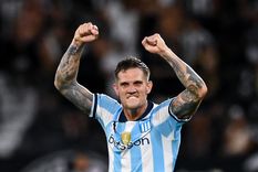 Zuculini fue una de las figuras del Racing campeón: anotó el 2-0 en Brasil. Foto: NA Zuculini fue una de las figuras del Racing campeón: anotó el 2-0 en Brasil. Foto: NA