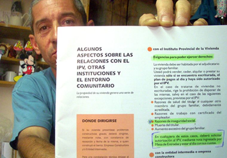 Omar González, presidente de la Unión Vecinal del barrio. Foto: MDZ