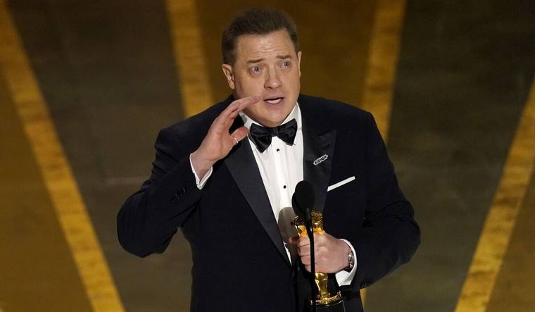 Brendan Fraser regresó con todo en los Oscar.