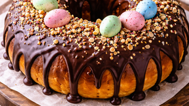 Rosca de Pascuas bañada en chocolate: receta fácil y deliciosa Rosca de Pascuas bañada en chocolate: receta fácil y deliciosa
