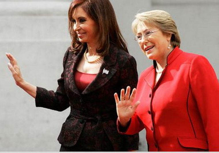 Cristina y Bachelet, en su último encuentro.