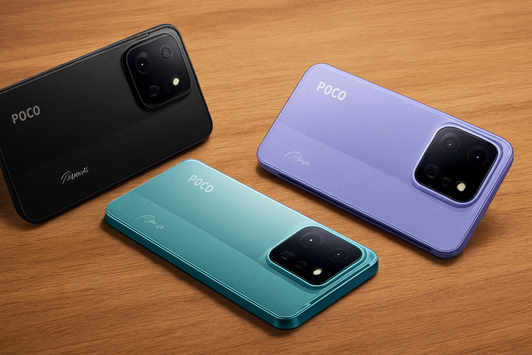 El POCO C 85 llega disponible en tres colores. El POCO C 85 llega disponible en tres colores.