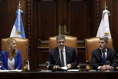 Clara Muzzio, Jorge Macri y Matías López en la apertura de sesiones de la Legislatura porteña del año pasado. Foto: Prensa Ciudad de Buenos Aires