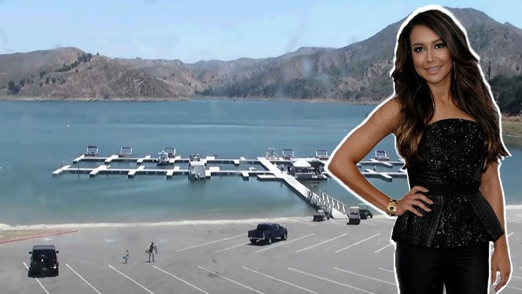 Captura de pantalla del momento en que Naya Rivera llega al lago Piru.
