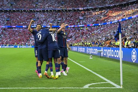 PSG volvió a festejar en la Champions League. PSG volvió a festejar en la Champions League.