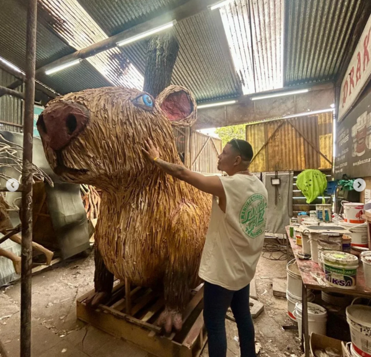 La foto que publicó Marcos, el papá de Kim, en sus redes.