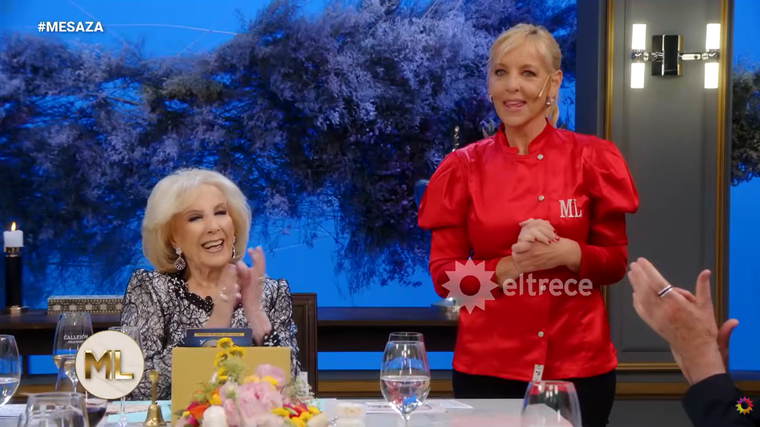 Mirtha Legrand junto a Jimena Monteverde. Mirtha Legrand junto a Jimena Monteverde.