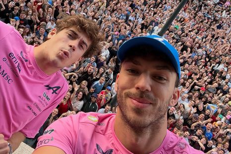 Franco Colapinto y Pierre Gasly, compañeros en Alpine. Franco Colapinto y Pierre Gasly, compañeros en Alpine.