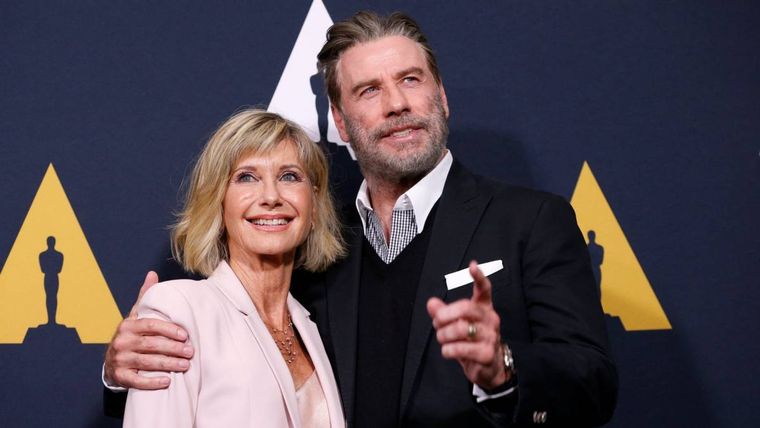 John Travolta y Olivia Newton-John. Foto: Reuters