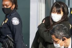 Unas imágenes emitidas en Japón muestran a la ex princesa llegando a Nueva York. Foto: REUTERS