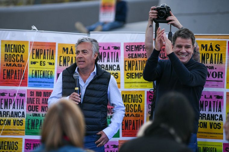 Alfredo Cornejo y Facundo Manes Foto: Twitter @ManesF