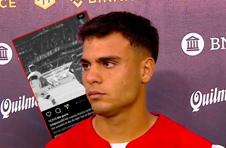 Pozzo habló sobre su grave lesión y recibió el apoyo de un jugador de Racing.