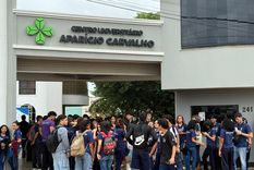 El Centro Universitario Aparicio Carvalho donde daba clases la profesora asesinada.