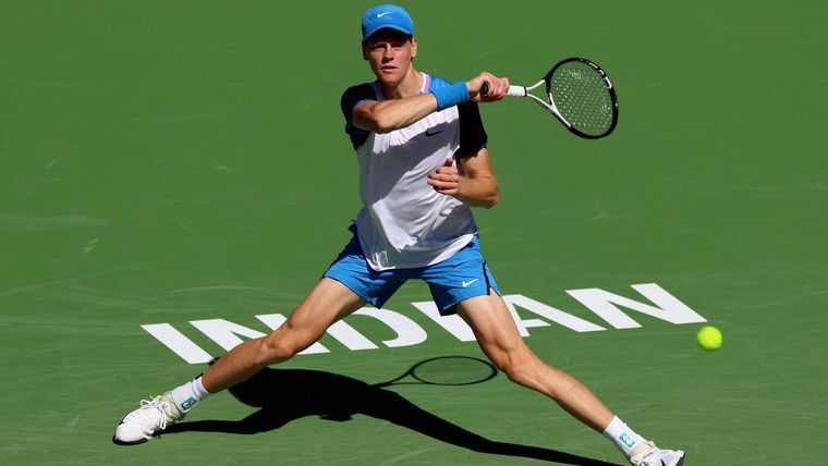 Los resultados de Sinner corresponden a marzo de este año, durante Indian Wells. Foto: ATP Tour