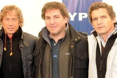 MDZol | Diego Domínguez, Diego Lago -Mendoza Plaza Shopping- y Martín Rigal, tres amigos invitados al vip. Foto: Gentileza