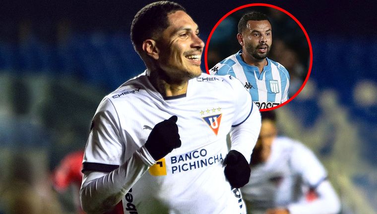 Paolo Guerrero celebró en la Liga de Quito. Cardona lo felicitó en las redes. Foto: MDZ