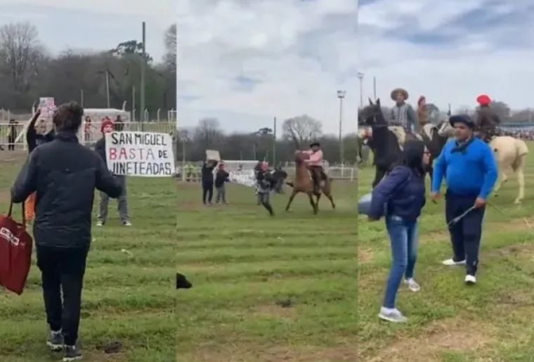 Hay 16 heridos por el ataque a rebencazos de un grupo de jinetes