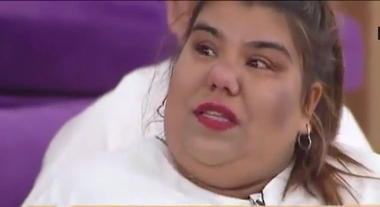 Camila Deniz le hizo un fuerte reproche a su familia tras un logro en Cuestión de Peso La hermana de Thiago Medina no pudo contener las lágrimas Foto: Captura de TV