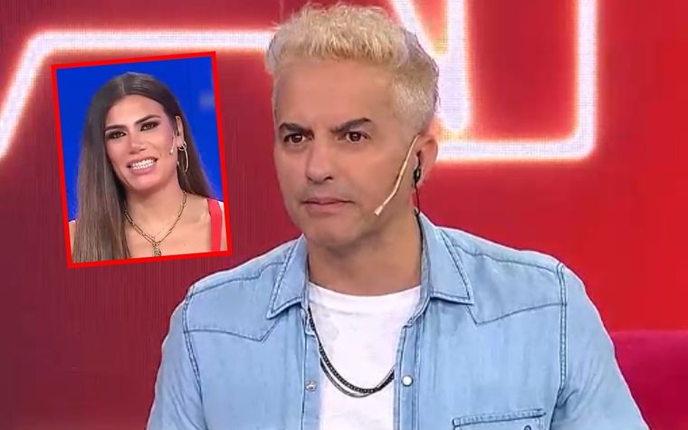 Ángel de Brito le pegó a Florencia de la V. Foto: Captura TV